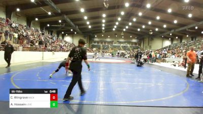65-75 lbs Quarterfinal - Charlotte Wingrove, Backyard Bullies Wrestling Club vs Anaya Hossain, Level Up Wrestling Center