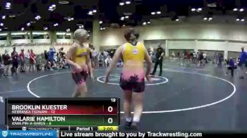126 lbs Placement (16 Team) - Brooklin Kuester, Nebraska Tsunami vs Valarie Hamilton, Iowa Pin-A-Sarus