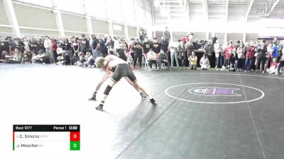 138 lbs Cons. Round 6 - Cahill Simons, Spanish Fork vs Jake Mescher, Bishop Kelly