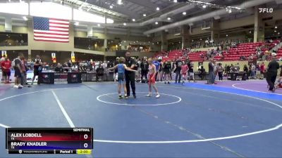 83 lbs Semifinal - Alex Lobdell, TX vs Brady Knadler, TX