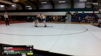 184 lbs Semifinal - Joe Curtis, Columbia vs Jake Allred, Franklin & Marshall College