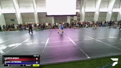 130 lbs Cons. Round 1 - Lauryn Bodily, WY vs Olivia Gutierrez, ID