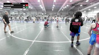 52 lbs Rr Rnd 2 - Grayson Bish, Ragin Raisins Catawba ES vs Eli Harris, Knights Wrestling Club