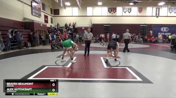 157 lbs Round 1 - Alex Hutchcraft, Smithville vs Braven Beaumont, Denver
