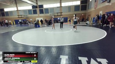 120lbs Champ. Round 1 - Alma Mata, Skyview (Girls) vs Justus Johnson, Peninsula (Girls)