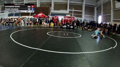 165 lbs Cons. Round 3 - Alexander Swain, Utah vs Travis Coleman, California