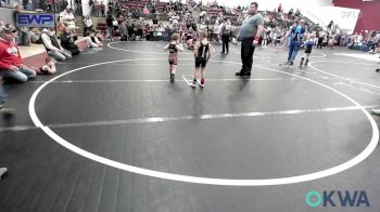 43 lbs Round Of 16 - Haxen Gibson, Wolfpak Wrestling vs Lyric Floyd, Cushing Tigers