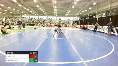 70 lbs Rr Rnd 2 - Ivan Felix, Felix Wrestling Academy vs Bronx Allison, Midwest Monsters