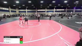 150 lbs Round Of 16 - Roman Cordova, EL Paso Sundevils vs Matthew Rivas, Silverback WC
