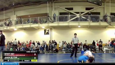 114 lbs Cons. Round 3 - Wyatt Key, Franklin Central Wrestling Club vs Jaxon Blythe, Decatur Wrestling Club