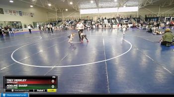 51-54 lbs Round 3 - Adeline Sharp, Uintah Utes vs Trey Merkley, Uintah Utes