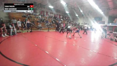 125-133 lbs Round 1 - Cash Fields, Granite Wrestling Club vs Reid Savarese, Rancho Bernardo