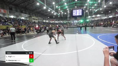 145 lbs Consi Of 16 #1 - Leroy Vigil, Eaglecrest WC vs Daniel Manjarrez, Pagosa Springs Middle School