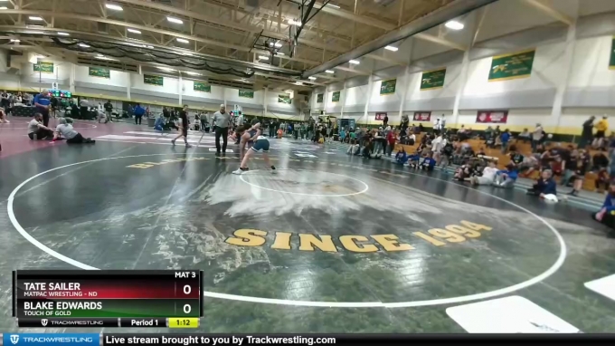 Matpac 150 lbs 3rd Place Match - Tate Sailer, MATPAC Wrestling - ND vs Blake ...