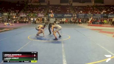 D 1 144 lbs Cons. Round 4 - Landen Noblet, St. Paul`s vs Joshua Wakefield, East Ascension