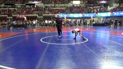 58 lbs Champ. Round 2 - Calvin St Clair, Snake River Youth Wrestling Cl vs Gabriel Fowler, Cody Wrestling Club