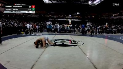Girls 126 lbs Cons. Round 3 - Isabella Vallejos, St. Pius X vs Ashley Smith, Cleveland