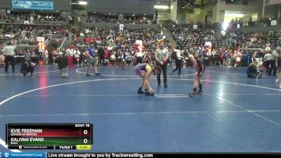 108-118 lbs Round 1 - Kaliyah Evans, BJSA vs Evie Freeman, League Of Heroes