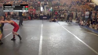 Round 3 - Benjamin Ater, London vs Cole Bynum, Sidney Youth Wrestling Club