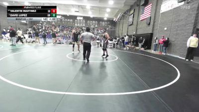 157 lbs Champ. Round 2 - Valentin Martinez, Granite Hills vs David Lopez, Golden West