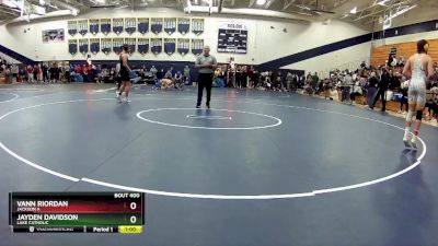 150 lbs Cons. Round 3 - Jayden Davidson, Lake Catholic vs Vann Riordan, Jackson A