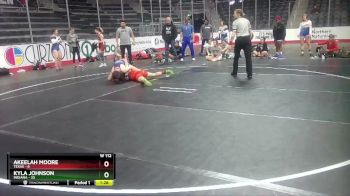 W 112 lbs Round 3 (4 Team) - Kyla Johnson, Indiana vs Akeelah Moore, Texas