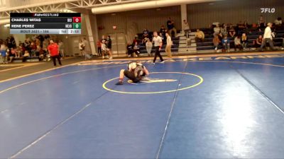 184 lbs Champ. Round 3 - Charles Witas, Briar Cliff (Iowa) vs Rene Perez, Northeastern Junior College