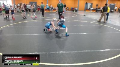 65 lbs Round 3 - Preston Ridgeway, Cobra Wrestling Club vs Calhoun Tannery, JET