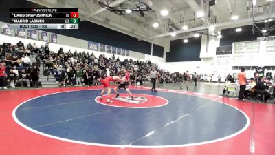 106 lbs Cons. Semi - Davis Shaposhnick, Great Oak vs Madrid Ladines, Lakeside