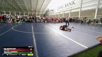 130 lbs Cons. Round 6 - Rolina Langrus, Green Canyon vs Isa Nicholson, Herriman