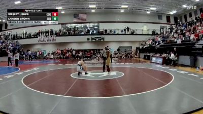 138 lbs Semis & 3rd Wb (16 Team) - Landon Brown, Gordon Lee vs WESLEY USHER, Commerce Hs