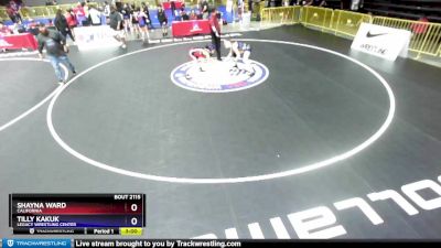 117 lbs Champ. Round 2 - Shayna Ward, California vs Tilly Kakuk, Legacy Wrestling Center