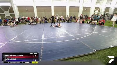 69 lbs Round 1 - Hanah Christensen, WY vs Faith Young, UT