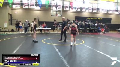 110 lbs Round 5 - Weston Porter, Powerhouse Wrestling Club vs Will Gelner, Iowa