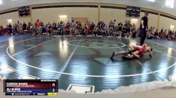 77 lbs Quarterfinal - Carson Banks, Rhyno Academy Of Wrestling vs Eli Burke, Yorktown Wrestling Club