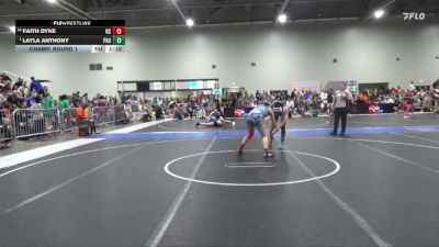 140 lbs Champ. Round 1 - Layla Anthony, Paola vs Faith Dyke, Republic Co