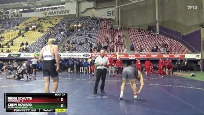 285 lbs Placement Matches (16 Team) - Ridge Schutte, McKendree vs Crew Howard, Nebraska-Kearney