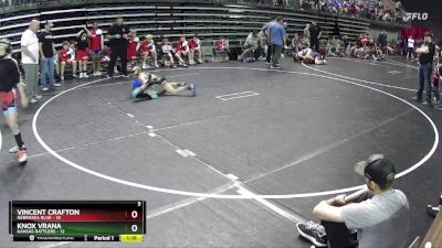 75 lbs Semis & 1st Wrestleback (8 Team) - Vincent Crafton, Nebraska Blue vs Knox Vrana, Kansas Rattlers