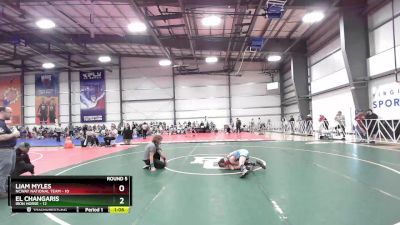 88 lbs Rd# 8- 12:30pm Saturday Final Pool - Liam Myles, NCWAY National Team vs El Changaris, Iron Horse