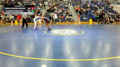 130 lbs Champ. Round 2 - Morgan McMahnon-Robinson, Fox Chapel Area Hs vs Lauren Porterfield, Connellsville