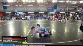 75 lbs Cons. Round 1 - Troy Powell, Alexander City Youth Wrestling vs Maxton Voss, Ironclad Wrestling Club