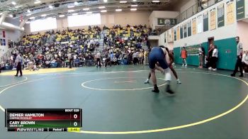 157 lbs Cons. Round 5 - DeMier Hamilton, CANTON MCKINLEY vs Cary Brown, GROVE CITY