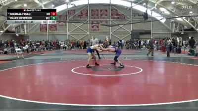 149 lbs Cons. Round 2 - Michael Follo, New England College vs Caleb Seyfried, Williams College