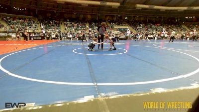 61 lbs Consi Of 32 #2 - Loxus Farley, Chickasha Youth Wrestling vs Ace Durao, Bartlesville Wrestling Club