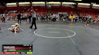 84 lbs Cons. Semi - Palmer Smith, Michigan Revolution vs Luke Hageman, CPWA