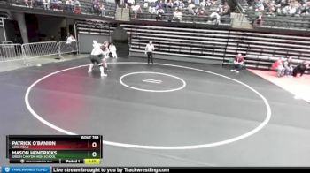 288 lbs Champ. Round 2 - Mason Hendricks, Green Canyon High School vs Patrick O`Banion, Lone Peak