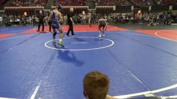 130 lbs Champ. Round 2 - Brendan Bleau, Bozeman Wrestling Club vs Luke Allen, Fort Benton Longhorn Wrestling