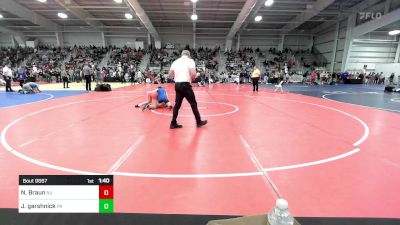 120 lbs 7th Place - Nathan Braun, NJ vs Josef Garshnick, PA