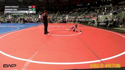 60 lbs 3rd Place - Maeve Fernald, Smittys Barn vs Madison Vigil, Black Fox Academy