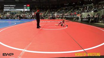 60 lbs 3rd Place - Maeve Fernald, Smittys Barn vs Madison Vigil, Black Fox Academy